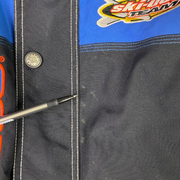 Ski-Doo Team Bombardier Rotax RPM Snowmobile Racing Jacket Men's Medium Blue - Picture 4 of 16